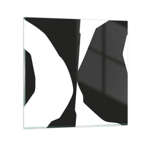 Obraz na skle - Positive-negative - 50x50 cm