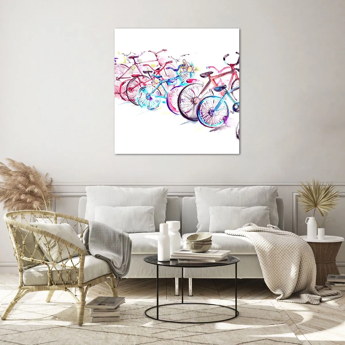 Obraz na skle - Sjezd Antimoto klubu - 70x70 cm