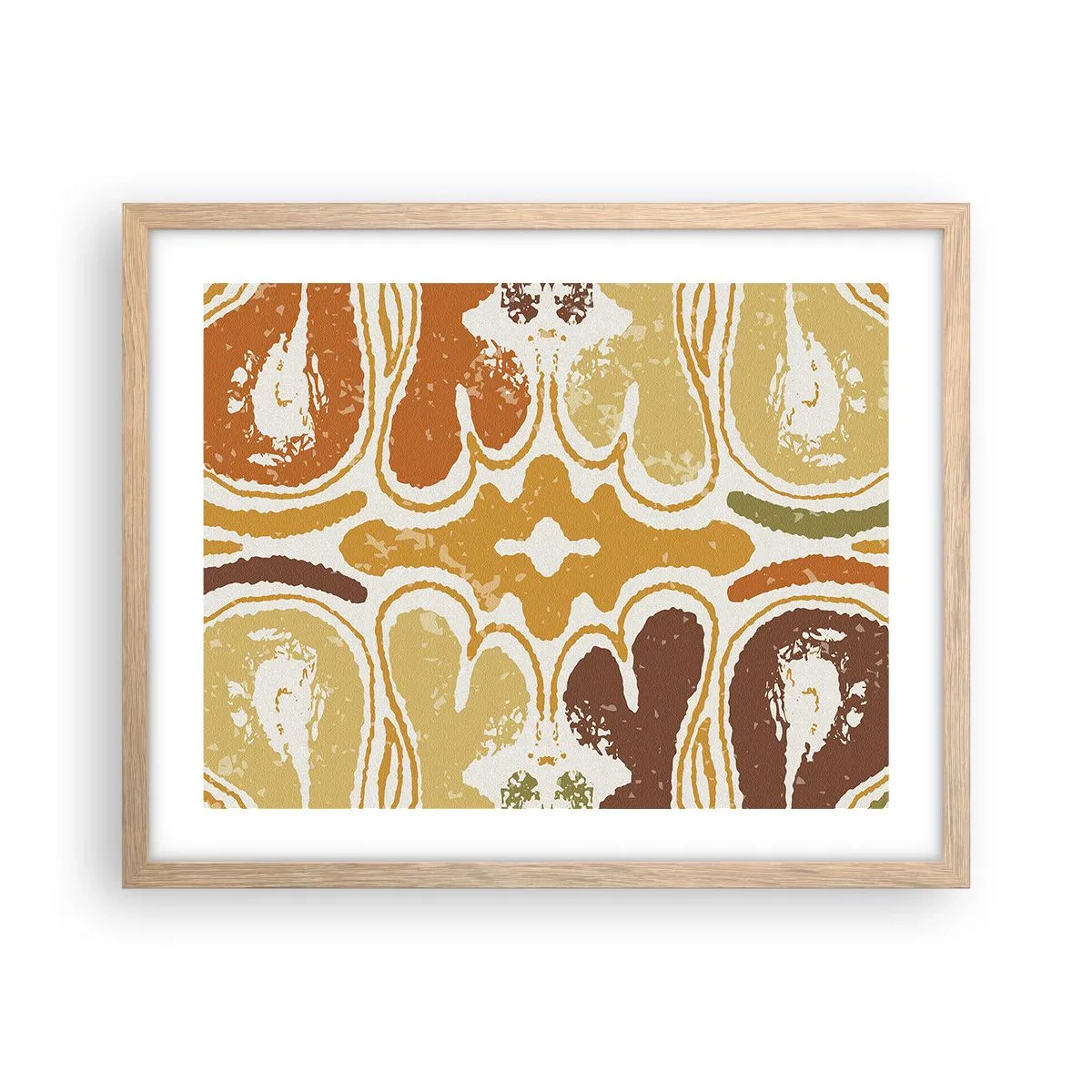 Plakát v rámu světlý dub - Sentimentální abstrakce - 50x40 cm