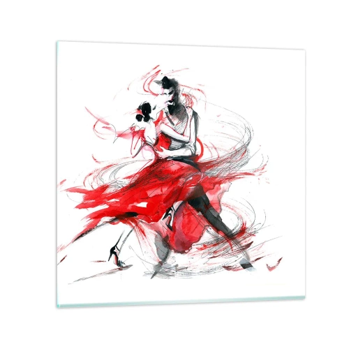 Obraz na skle - Tango - rytmus náruživostí - 60x60 cm