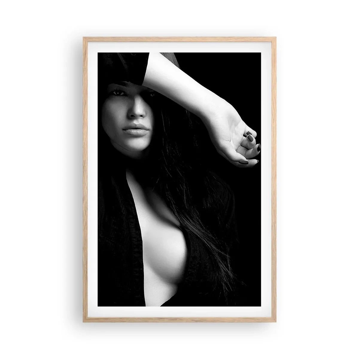 Plakát v rámu světlý dub - Škola svádění - 61x91 cm