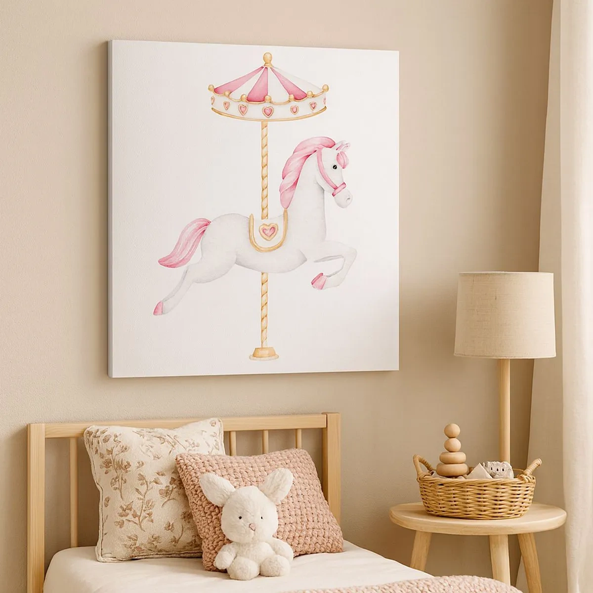 Obraz na plátně - Vyrazil z kopýtka - 30x30 cm