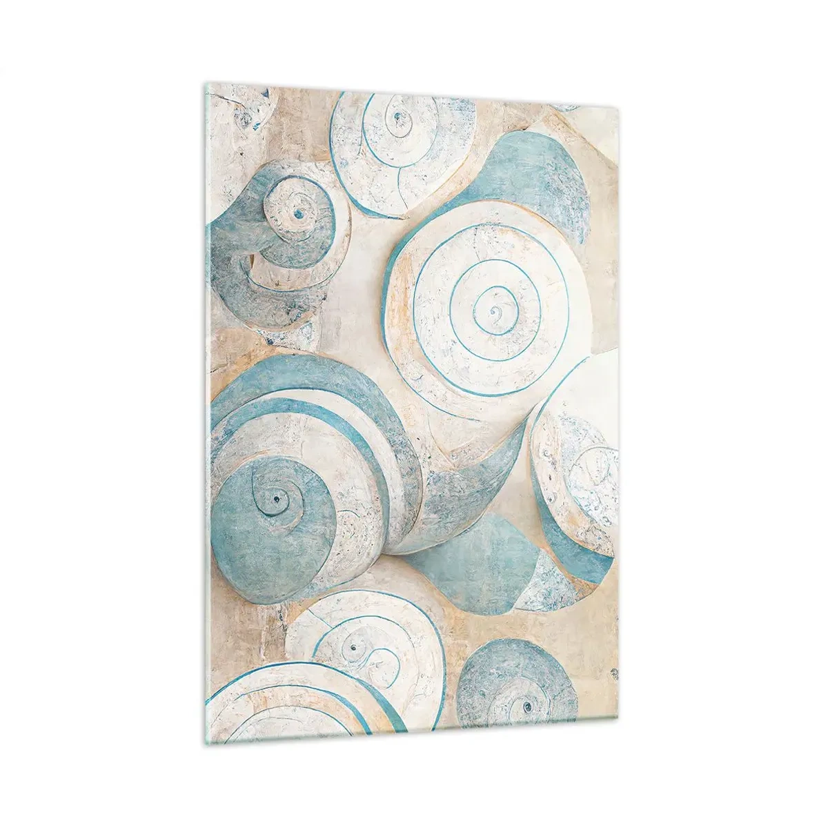 Obraz na skle - Co skrývá mušle? - 50x70 cm