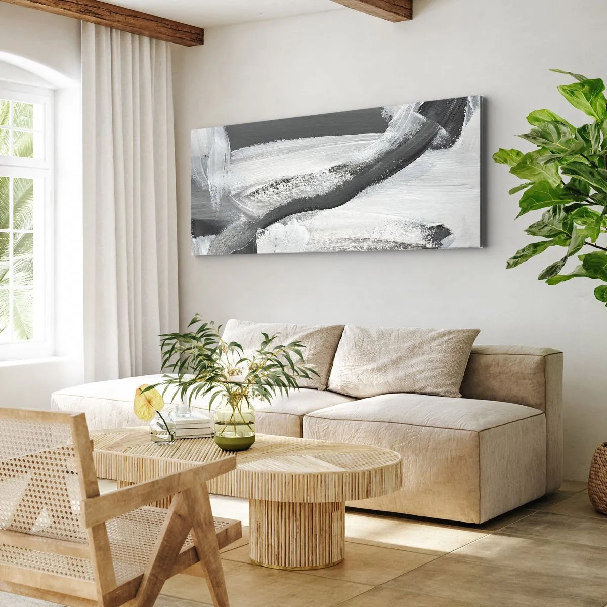Obraz na plátně - Pevným pohybem - 100x40 cm