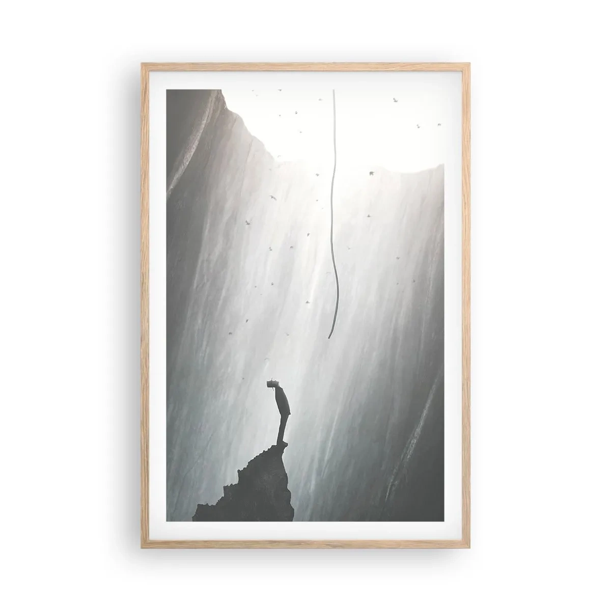 Plakát v rámu světlý dub - Vždycky máte na výběr - 61x91 cm