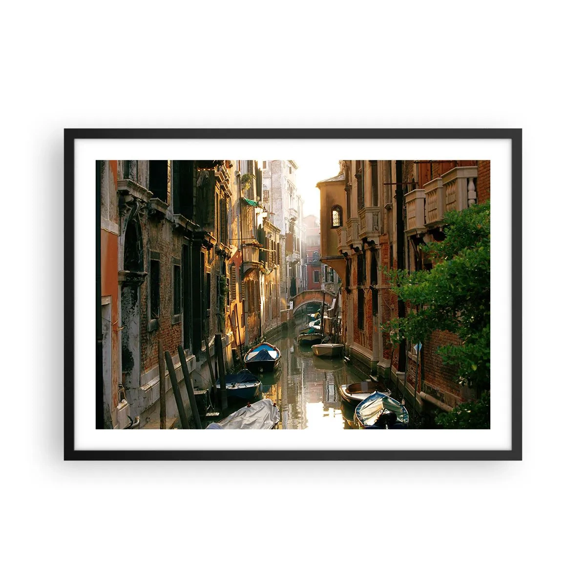 Plakát v černém rámu - V benátském zákoutí - 70x50 cm