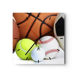 Nástěnné hodiny - Spojuje nás fotbal! - 40x40 cm