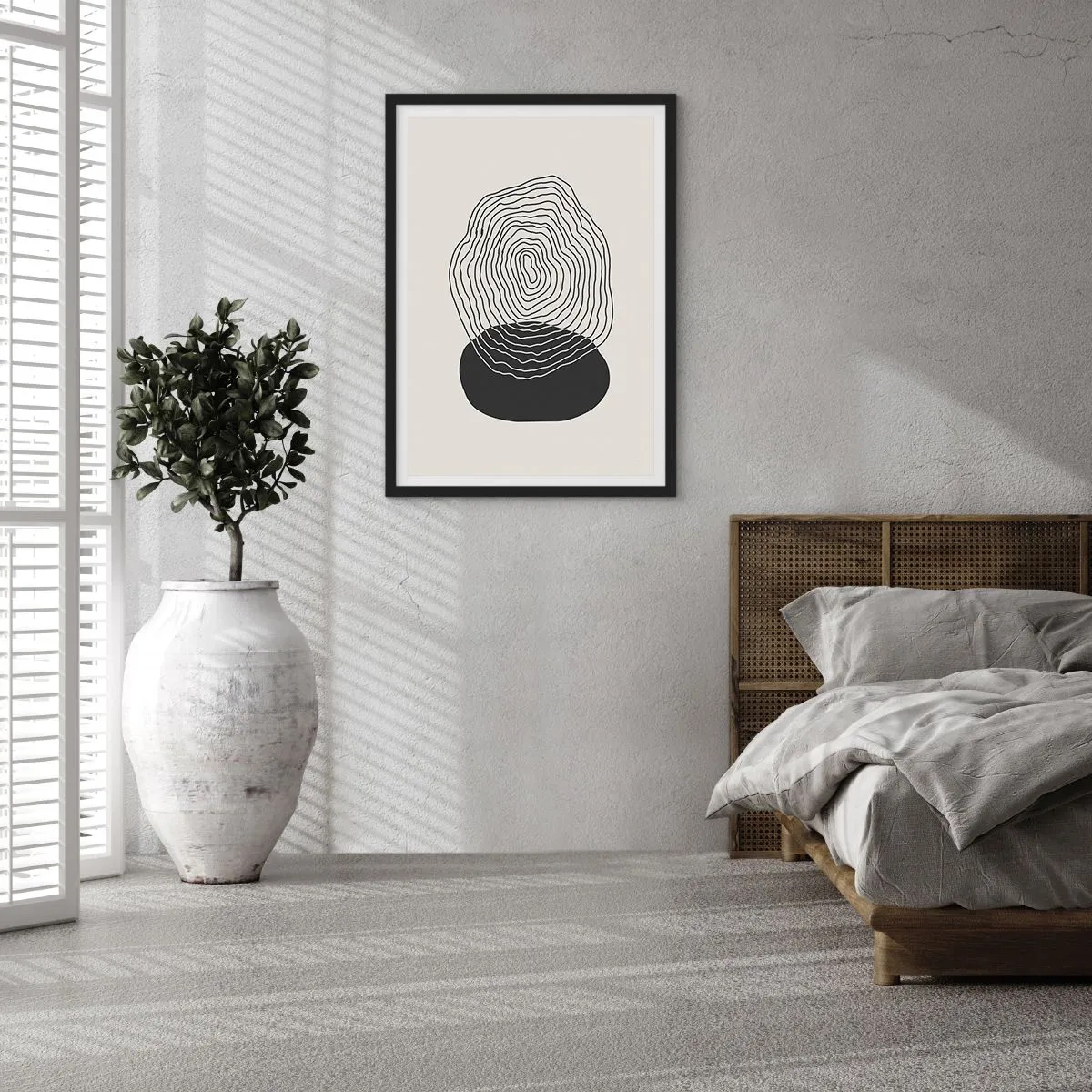Plakát v černém rámu - Trvání a kmitání - 70x100 cm