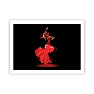 Plakát - Žhavá duše flamenco - 70x50 cm