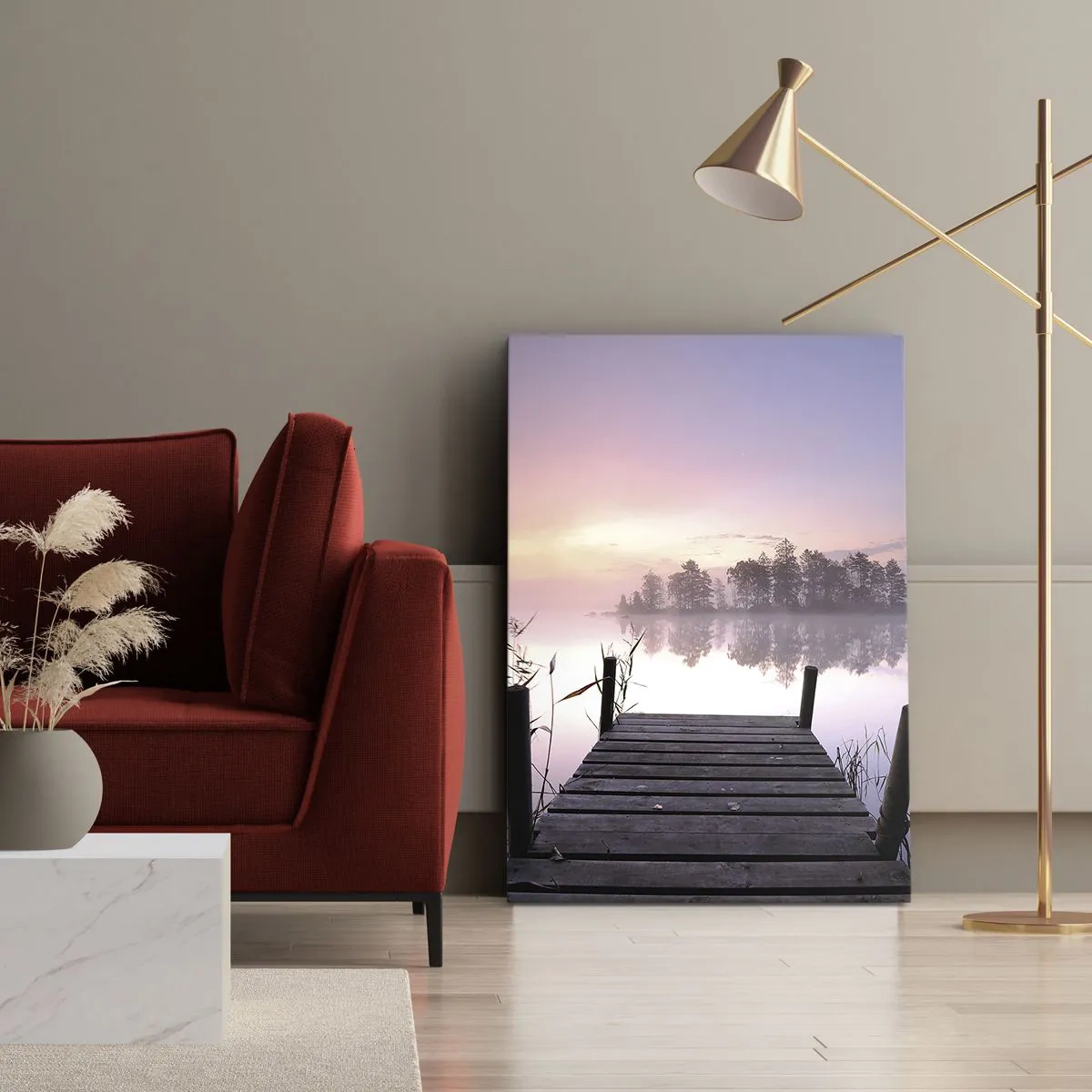 Obraz na plátně - Z liliové mlhy… - 50x70 cm