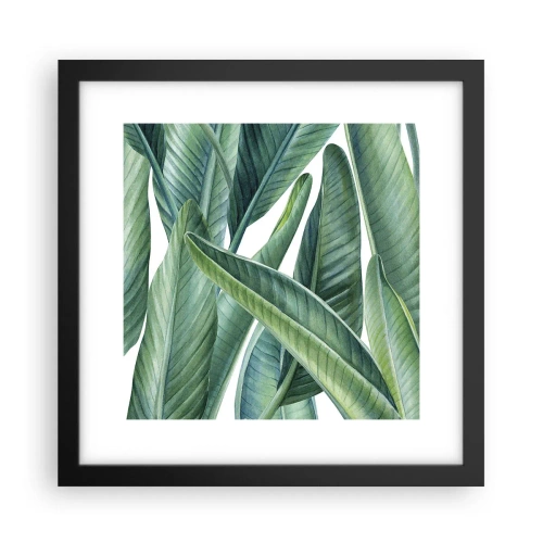 Plakát v černém rámu - Prostě zelená - 30x30 cm