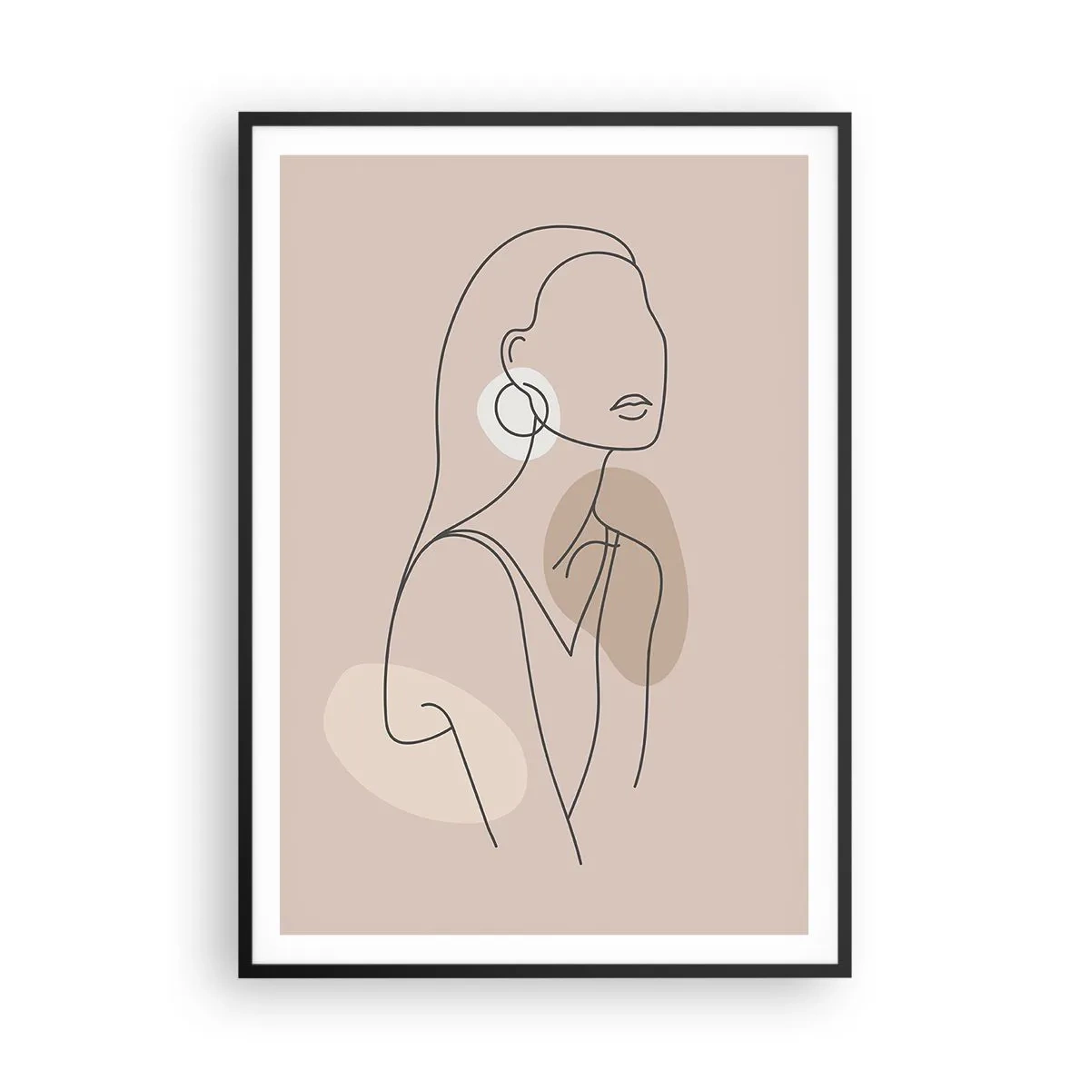 Plakát v černém rámu - Dívčí ikona - 70x100 cm