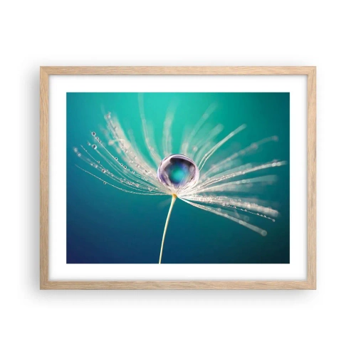 Plakát v rámu světlý dub - Mystický okamžik - 50x40 cm