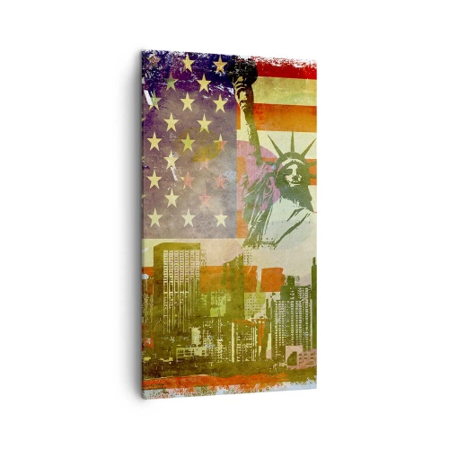 Obraz na plátně - Viva America! - 45x80 cm
