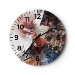 Nástěnné hodiny - Co si o tom myslíš? - 40x40 cm