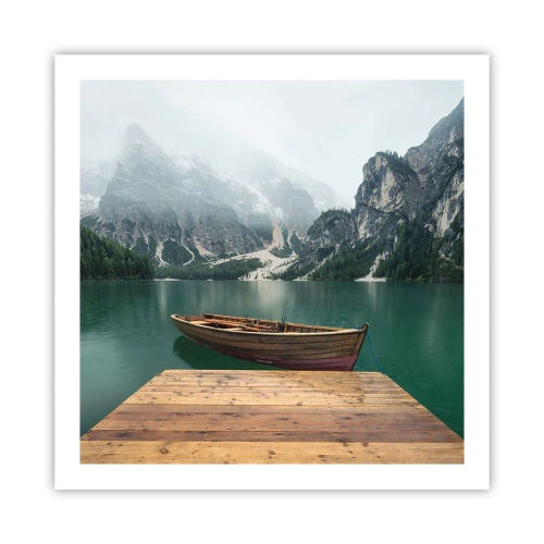 Plakát - „Hrdé skály vepředu“ - 60x60 cm