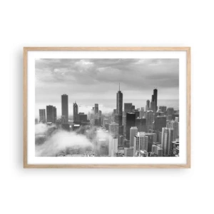 Plakát v rámu světlý dub - Americká krajina - 70x50 cm