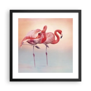 Plakát v černém rámu - V barvě zapadajícího slunce - 40x40 cm