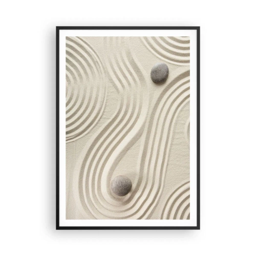 Plakát v černém rámu - Dotek tepla - 70x100 cm