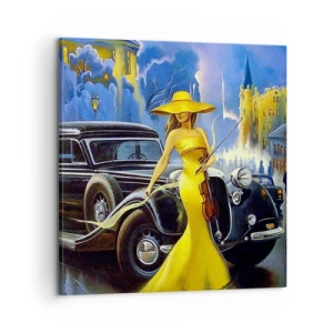 Obraz na plátně - Nokturno pro housle a lásku - 60x60 cm