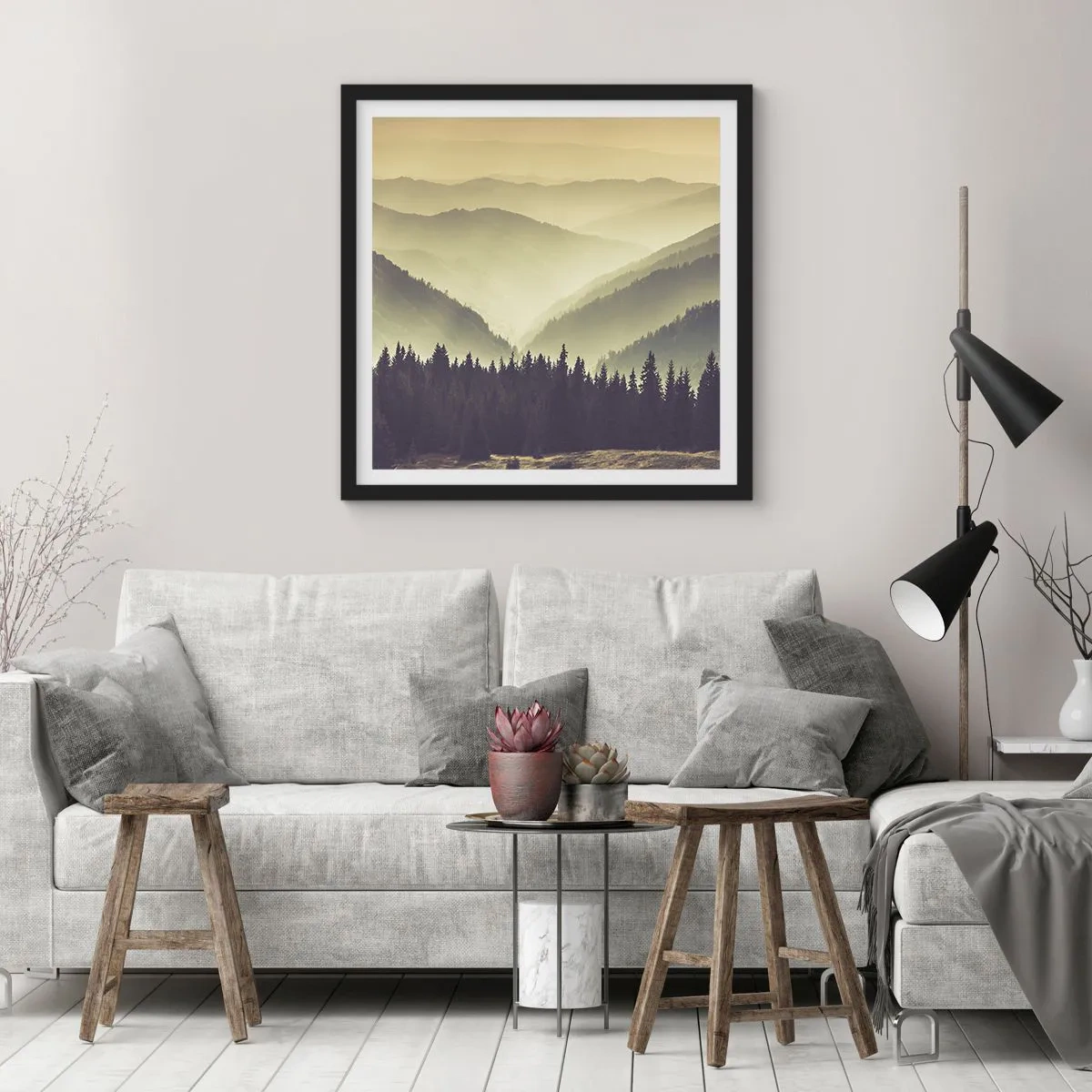 Plakát v černém rámu - Za sedmero horami… - 30x30 cm