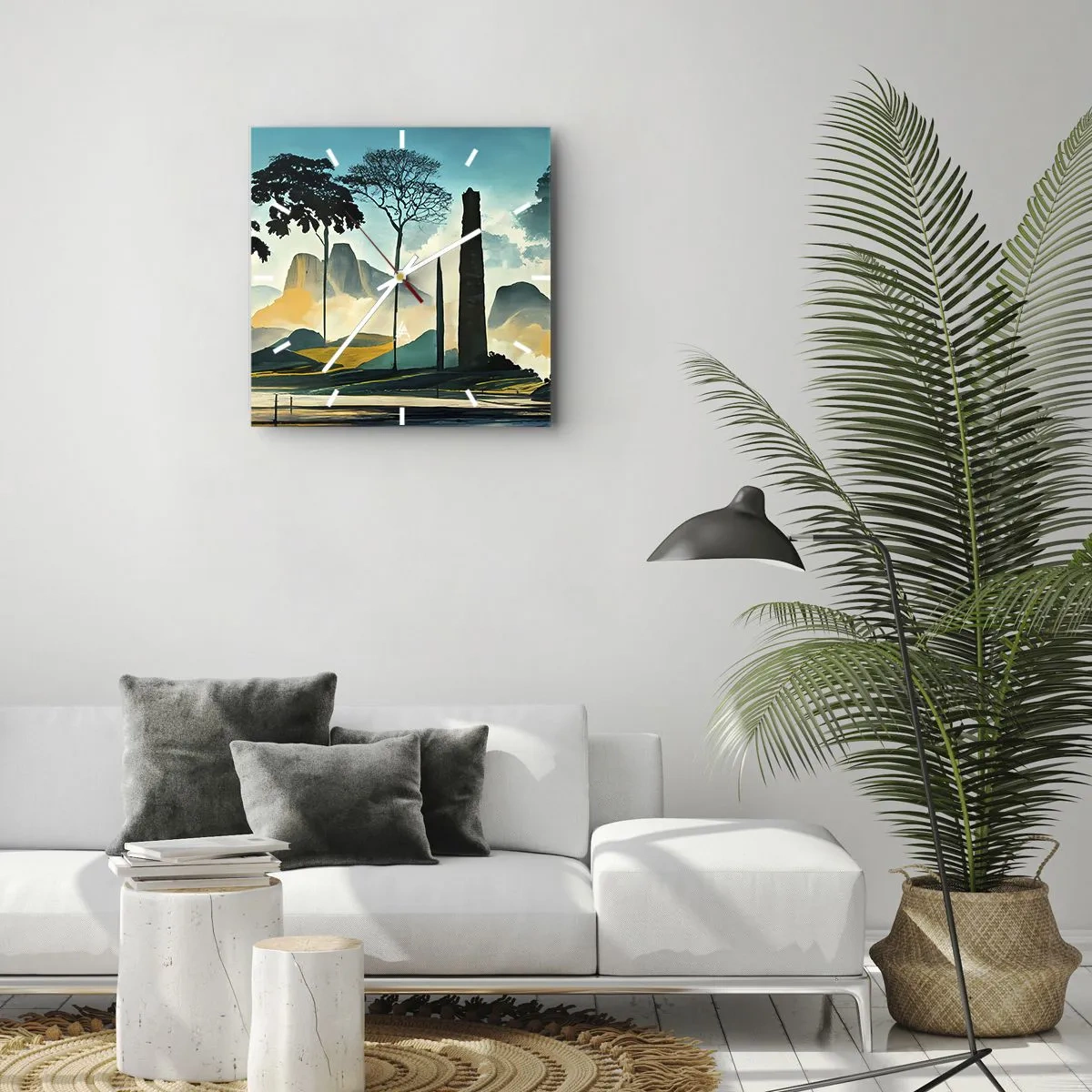 Nástěnné hodiny - Výš a výš - 30x30 cm