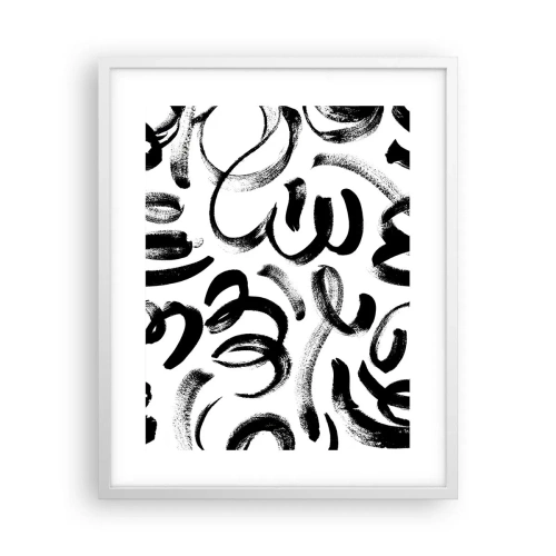 Plakát v bílém rámu - Černé na bílém - 40x50 cm