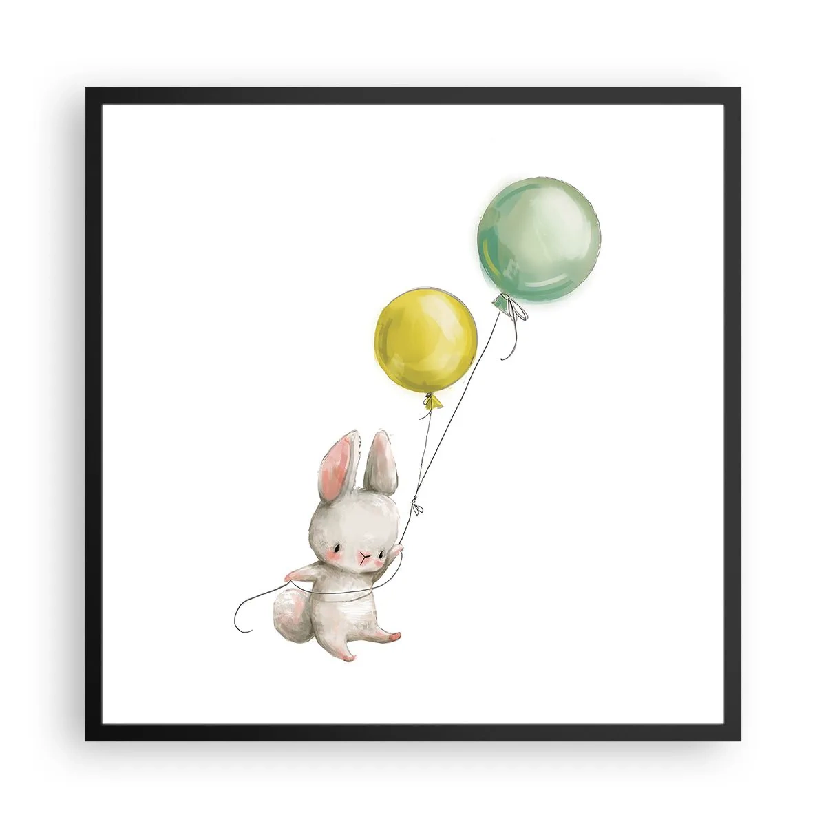 Plakát v černém rámu - Já poletím také! - 60x60 cm