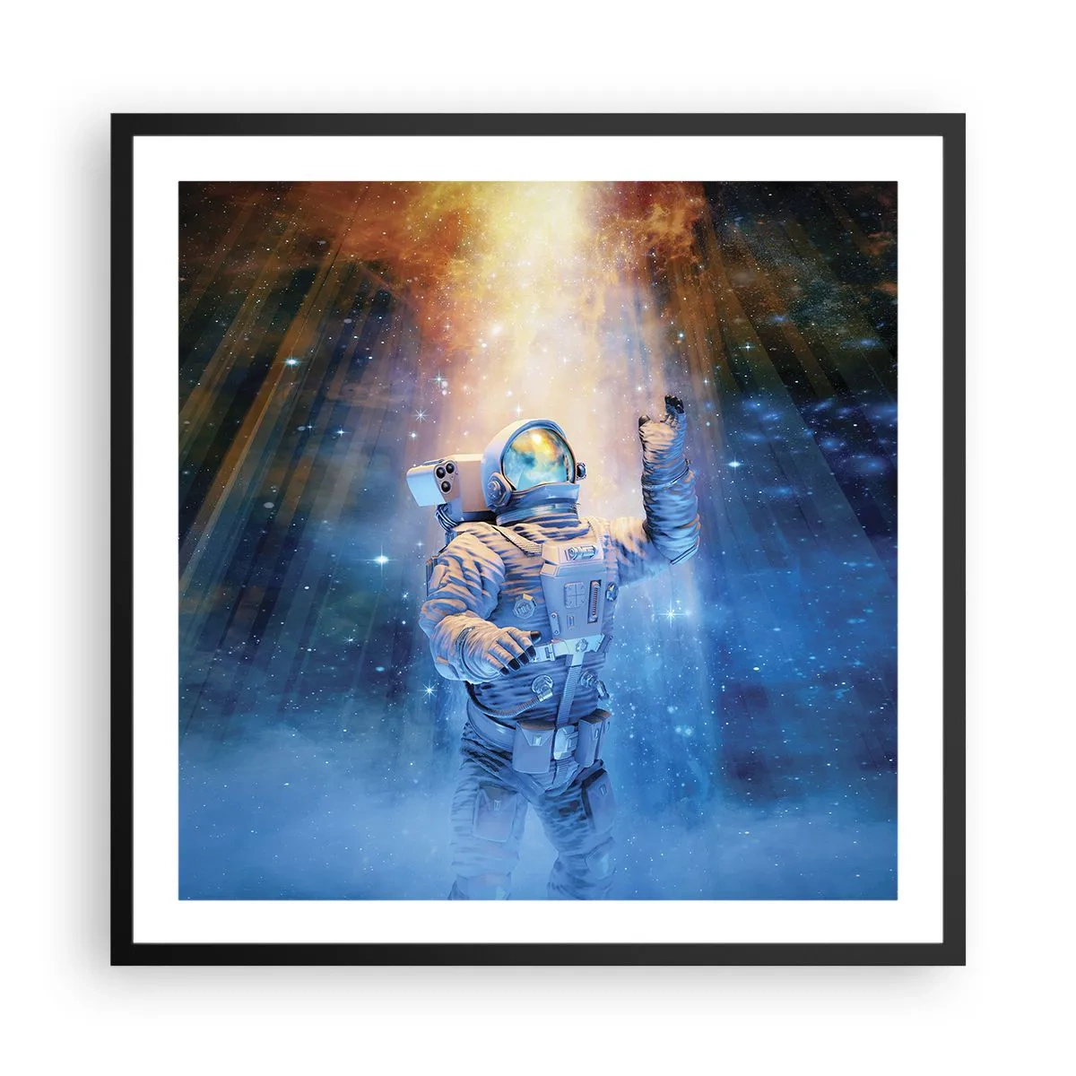 Plakát v černém rámu - Konečně v cíli - 60x60 cm