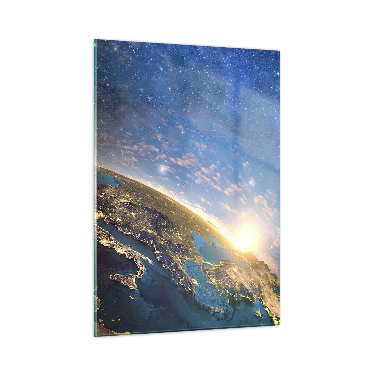 Obraz na skle - Podívejme se na sebe s odstupem - 50x70 cm