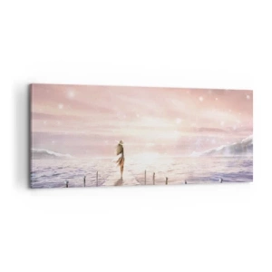 Obraz na plátně - Ve světle snu - 100x40 cm