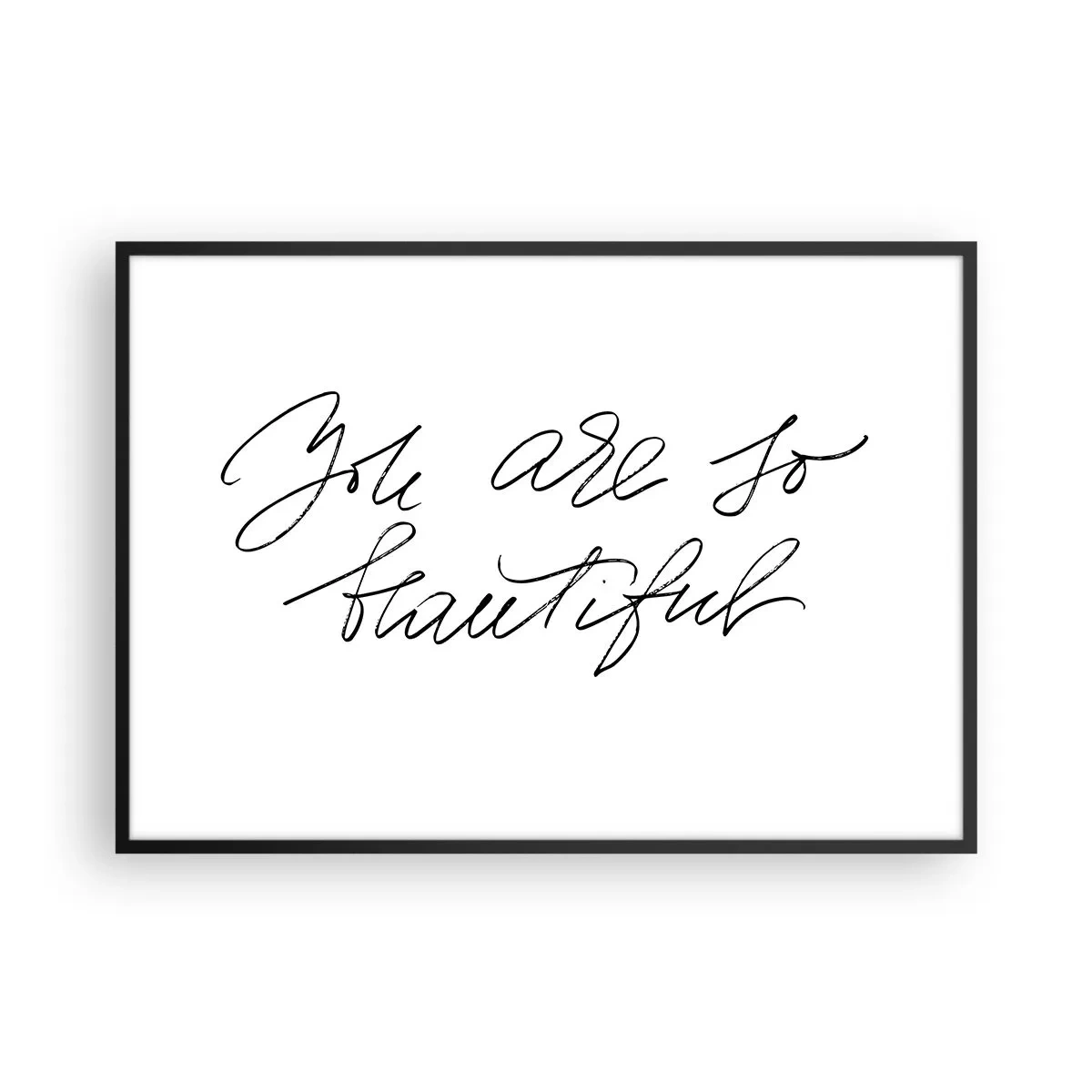 Plakát v černém rámu - Opravdu, věřte… - 100x70 cm