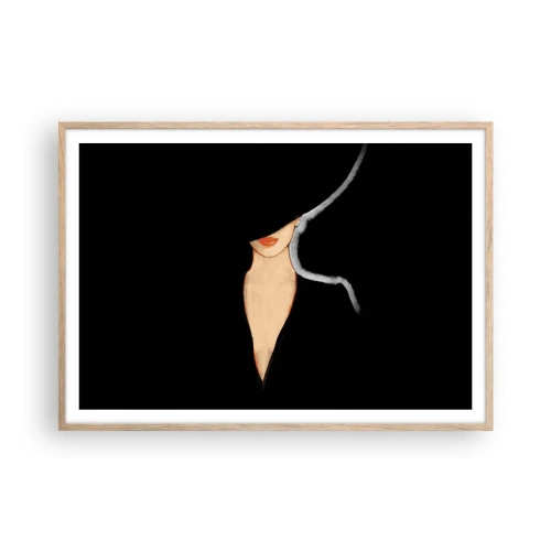 Plakát v rámu světlý dub - Elegance a styl - 100x70 cm