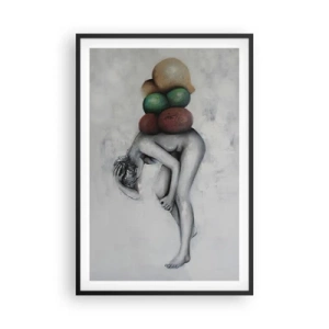 Plakát v černém rámu - Břemeno života - 61x91 cm