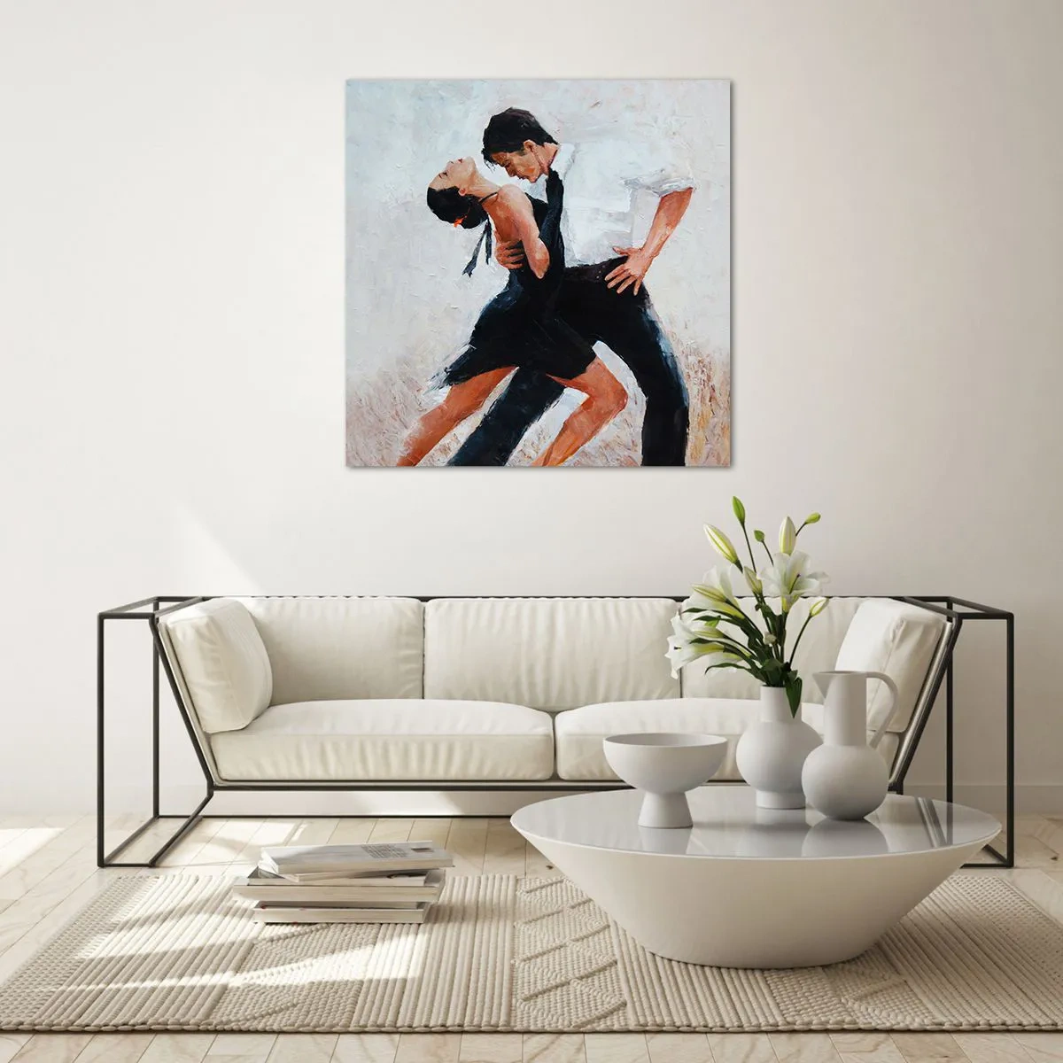 Obraz na skle - Tango mých tužeb a snů - 30x30 cm