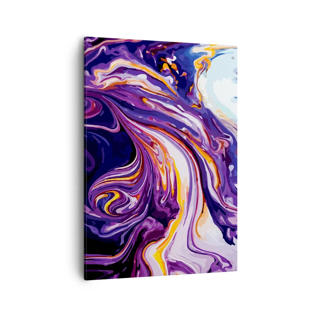 Obraz na plátně - Záhyb prostoru ve fialové - 50x70 cm