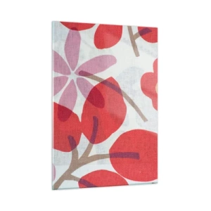 Obraz na skle - Květinová kompozice v růžové - 50x70 cm