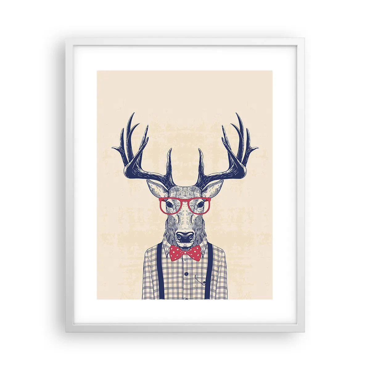 Plakát v bílém rámu - Zábavná extravagance - 40x50 cm