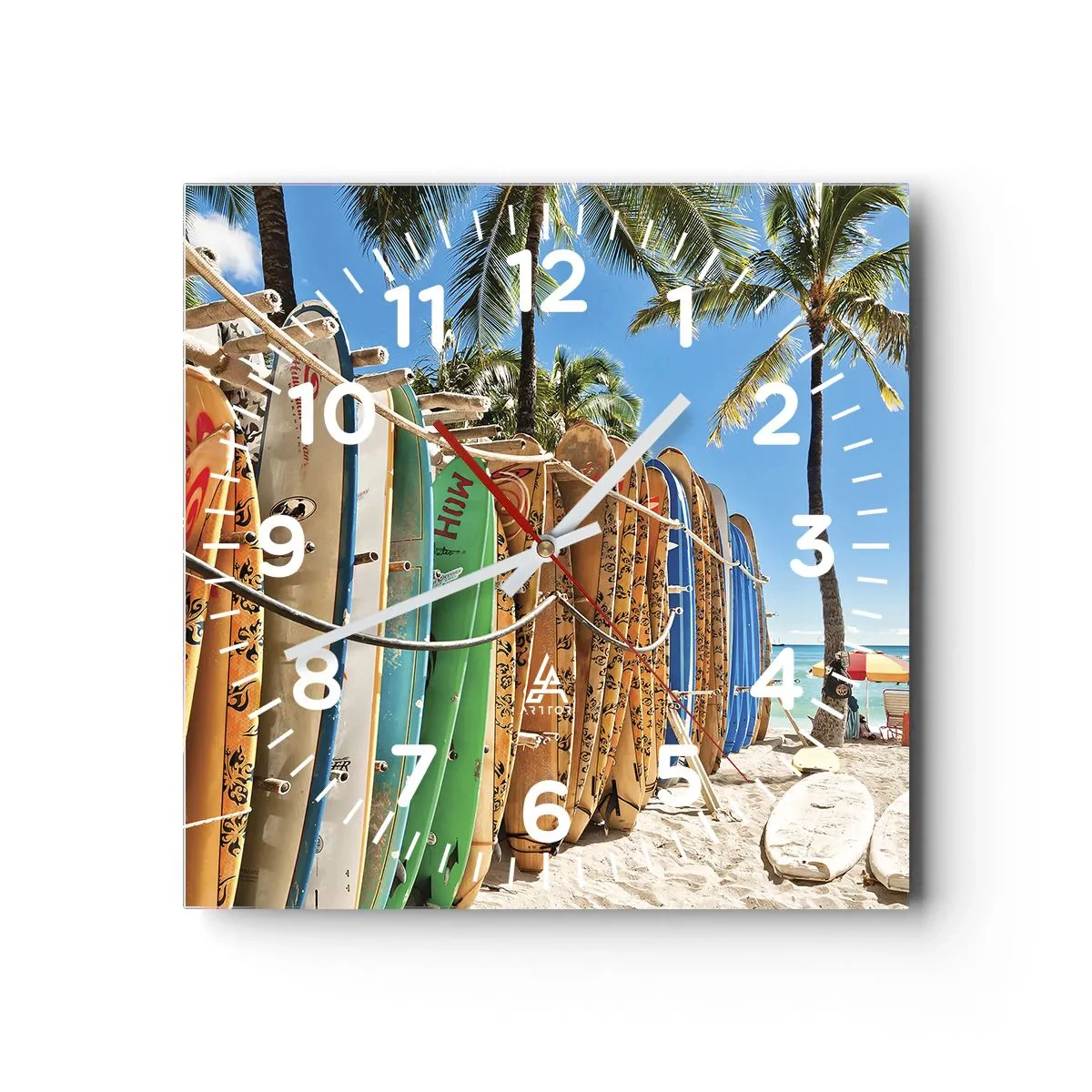 Nástěnné hodiny - Slunečná zábava - 30x30 cm