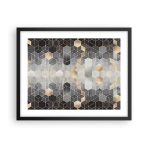 Plakát v černém rámu - Diamantová kompozice - 50x40 cm