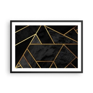 Plakát v černém rámu - Temnota a světlo - 70x50 cm