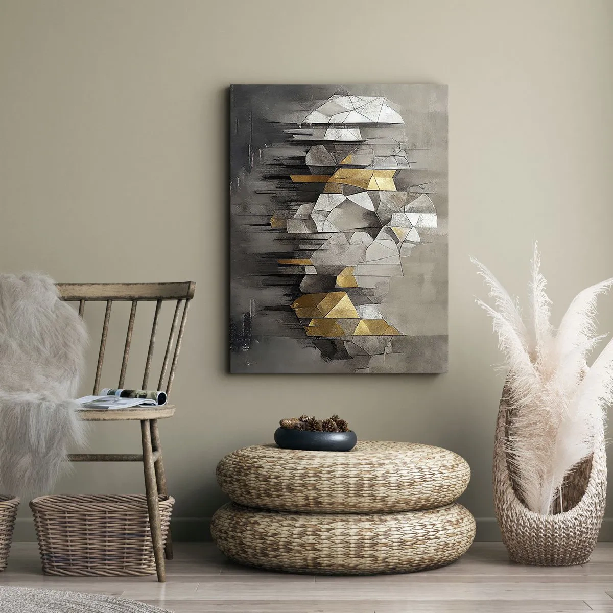 Obraz na plátně - Kompozice z ledu a světla - 80x120 cm