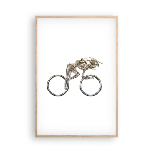 Plakát v rámu světlý dub - Úžasný stroj - 61x91 cm