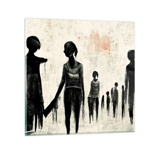 Obraz na skle - Proti samotě - 70x70 cm