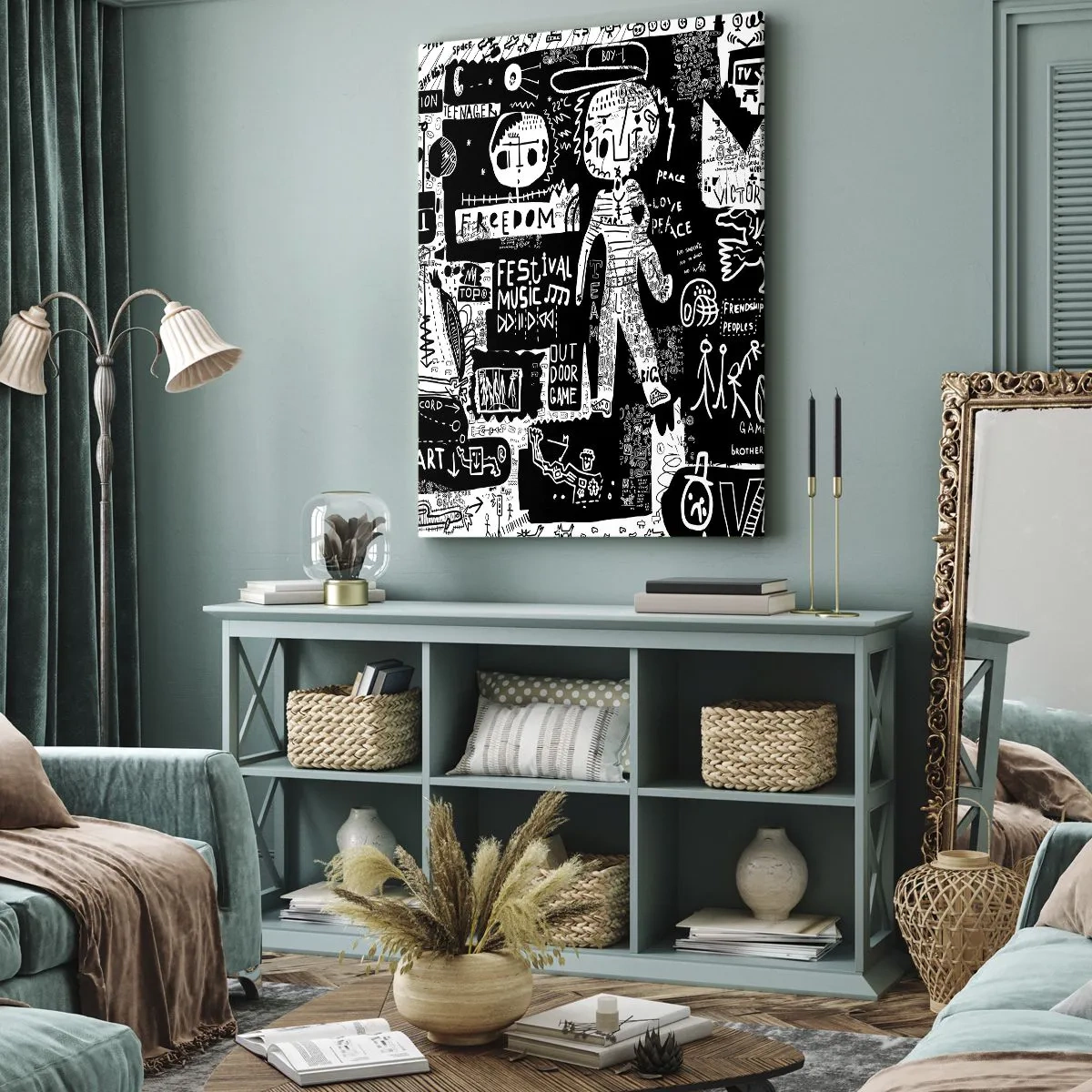 Obraz na plátně - Práva a radosti duševního mládí - 55x100 cm