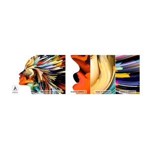 Vzor Fototapety Samolepicí Deluxe Sticker - Exploze představivosti - Abstrakce, Žena, Grafika - 100x30 cm