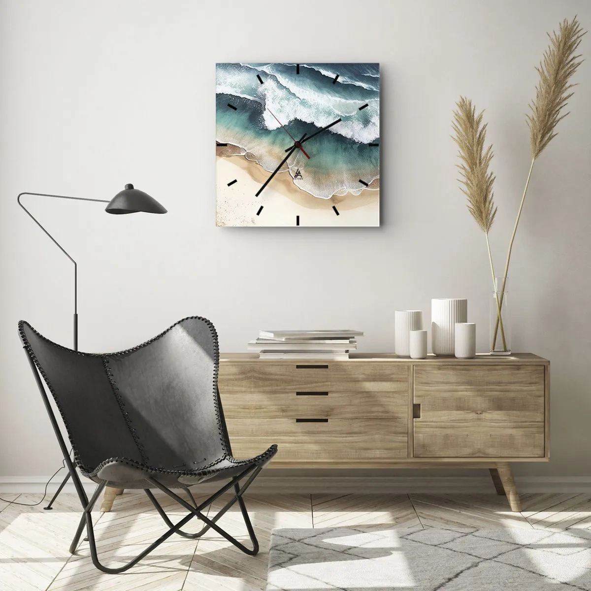 Nástěnné hodiny - Odvěké setkání - 30x30 cm