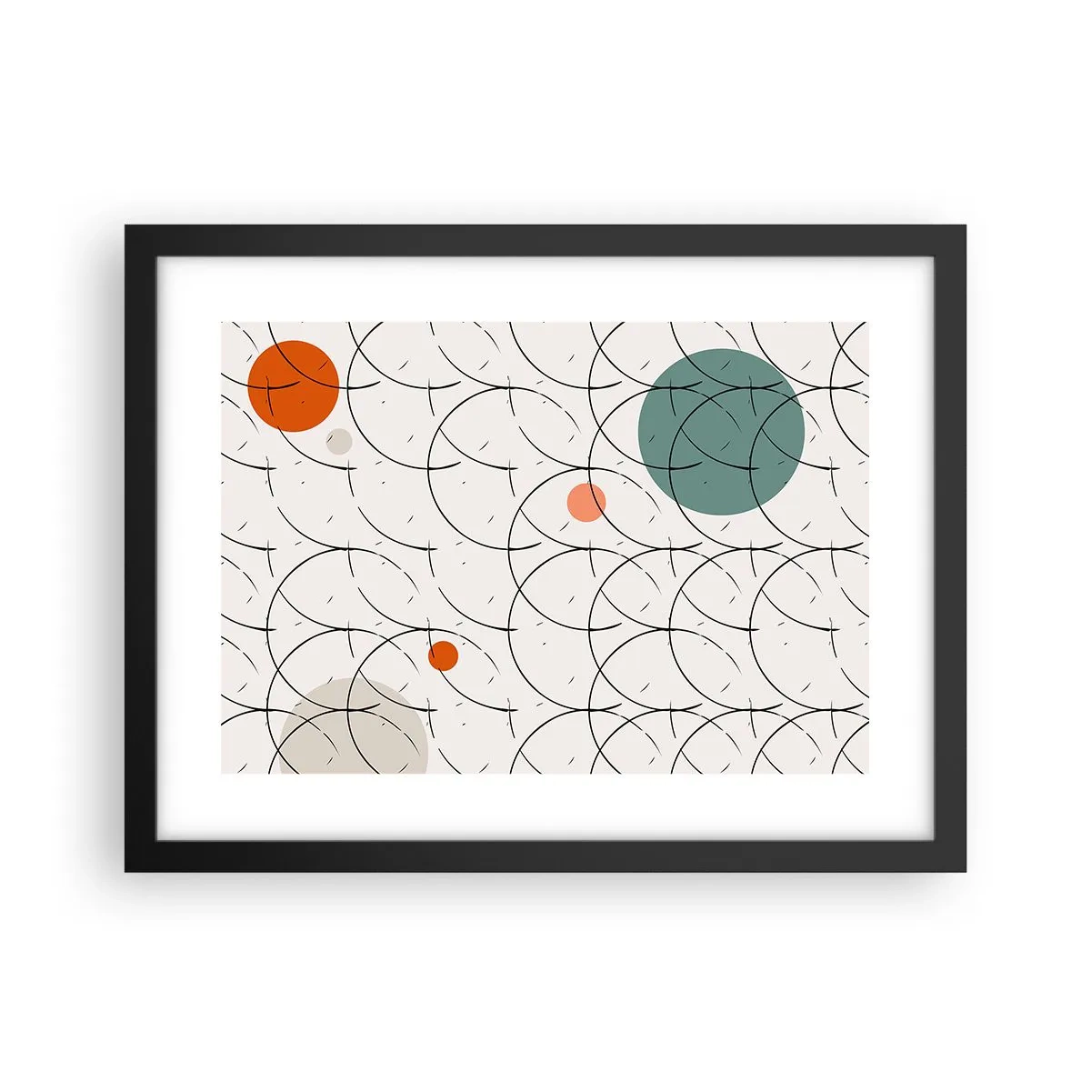 Plakát v černém rámu - V duchu pop-artu - 40x30 cm