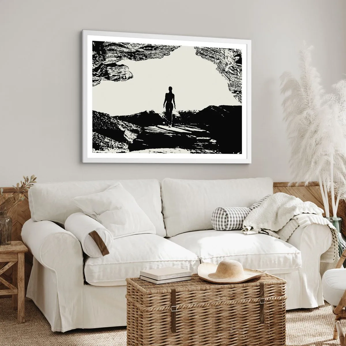 Plakát v bílém rámu - Nový pohled - 91x61 cm