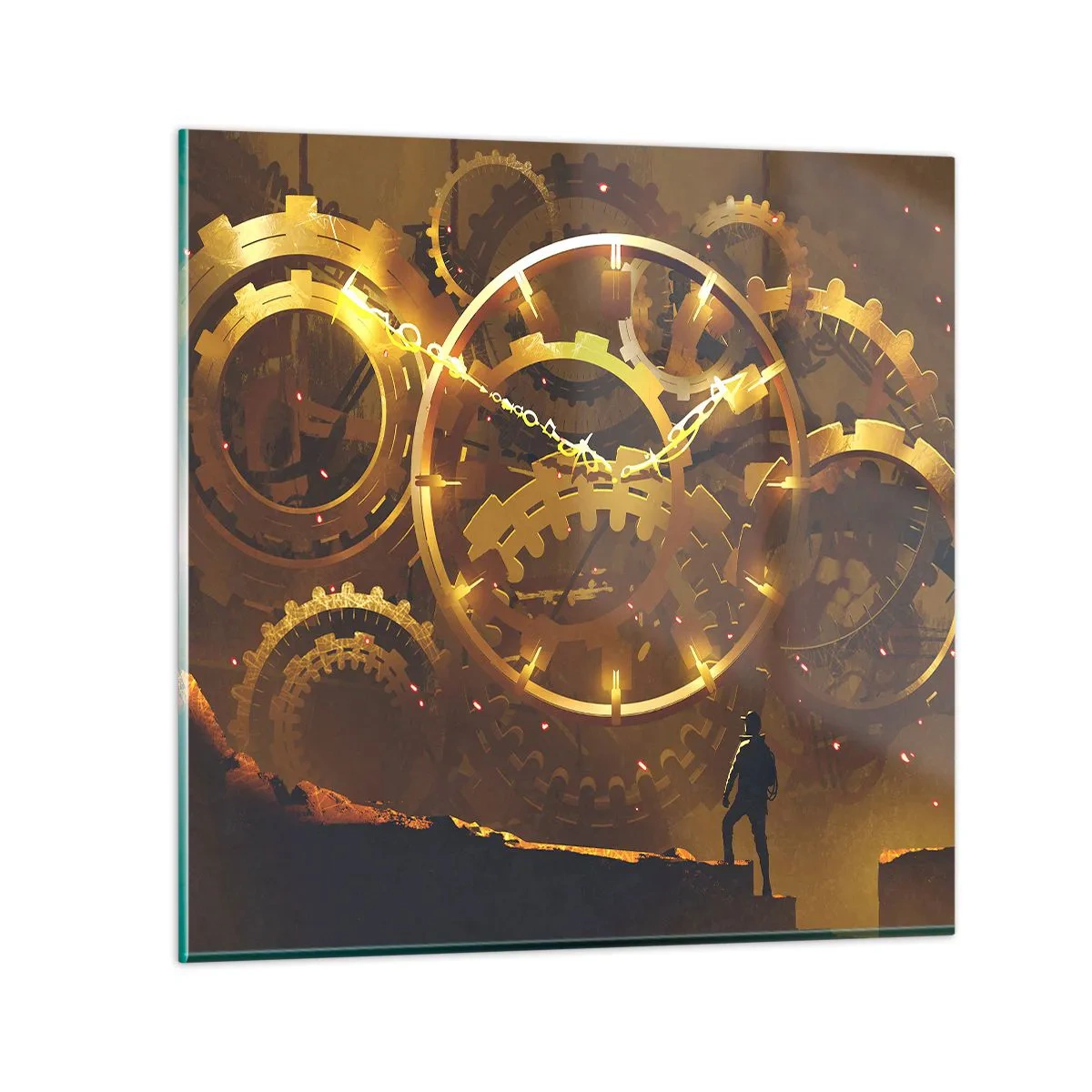 Obraz na skle - U zdroje času - 30x30 cm